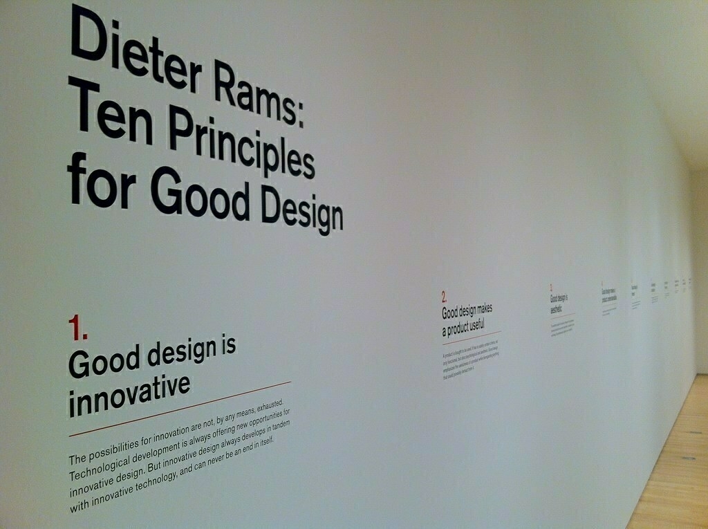 Foto van Dieter Ram's 10 principes voor goed design